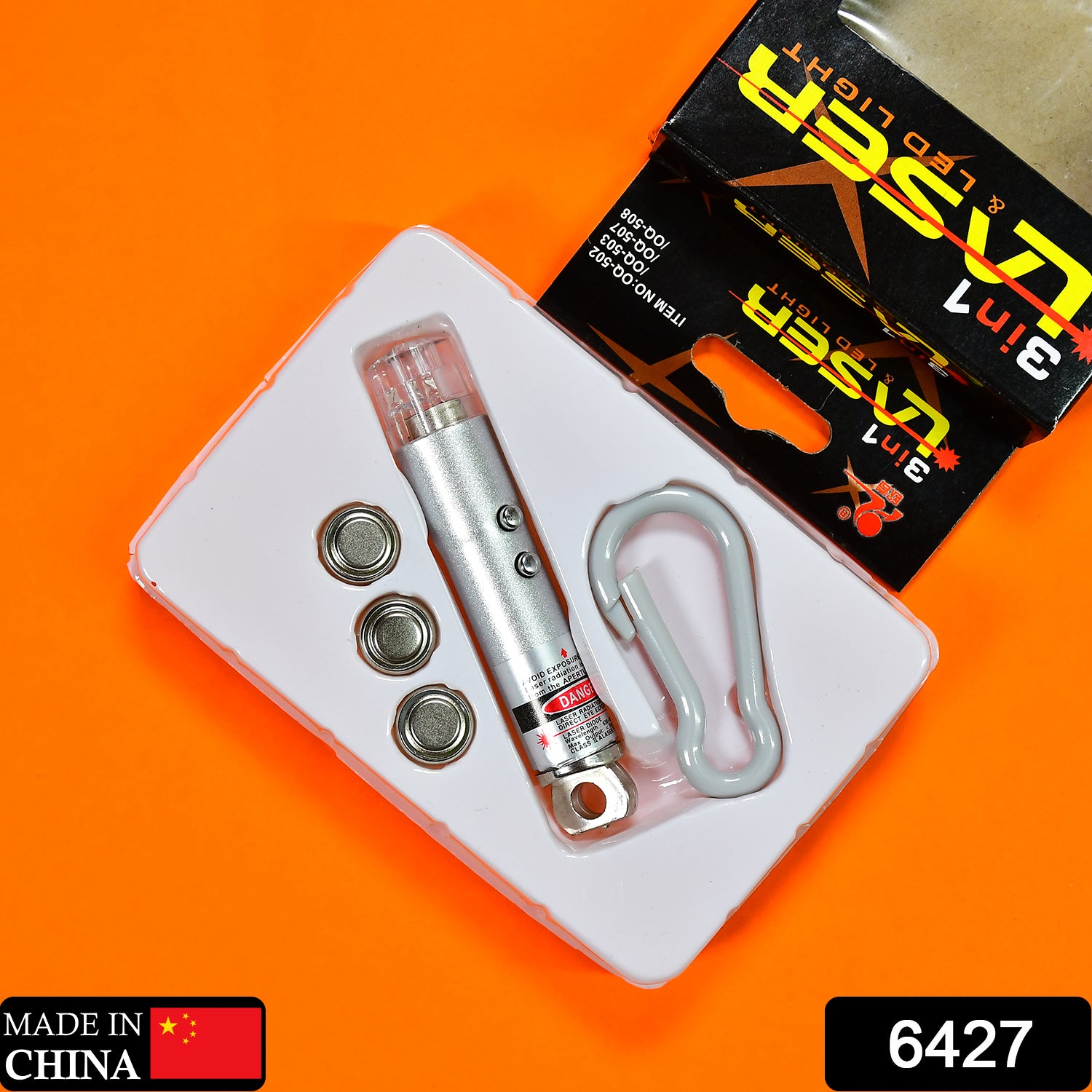 6427 3 In1 Laser Light Led Flashlight + Torch Keychain + Laser Pointer 6427 3 In1 Laser Light Led Flashlight + Torch Keychain + Laser Pointer